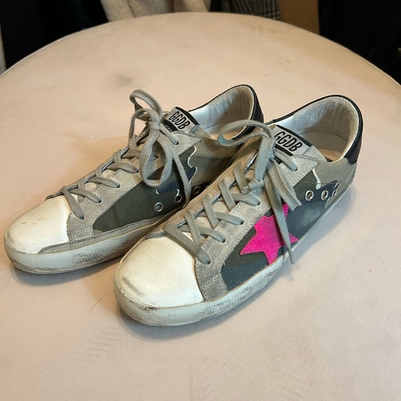 Golden Goose Camo Pink Super Star Sneakers 39 - Picture 3 of 8